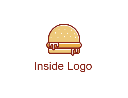 burger with sauce dripping