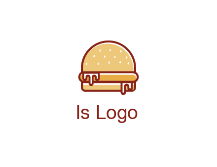 burger with sauce dripping