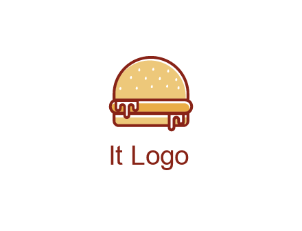 burger with sauce dripping