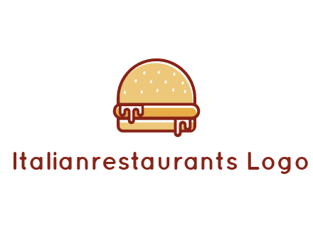 burger with sauce dripping