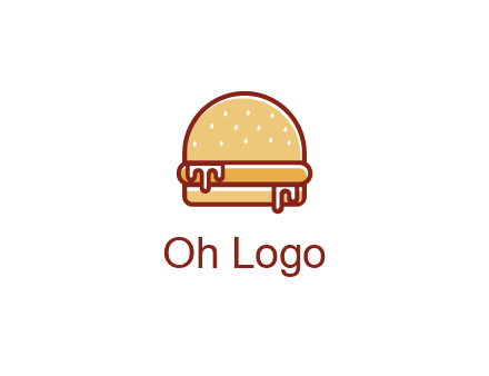 burger with sauce dripping