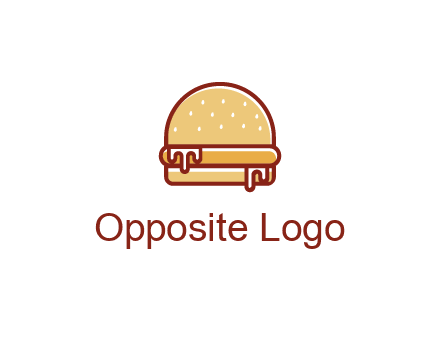 burger with sauce dripping
