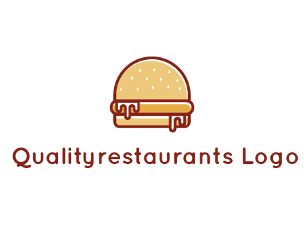 burger with sauce dripping