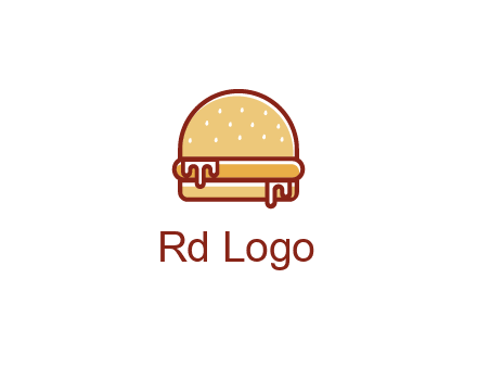 burger with sauce dripping