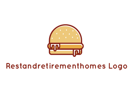 burger with sauce dripping