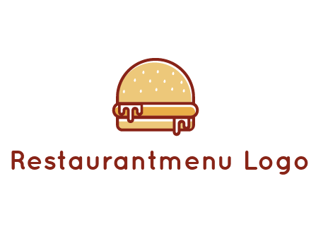 burger with sauce dripping