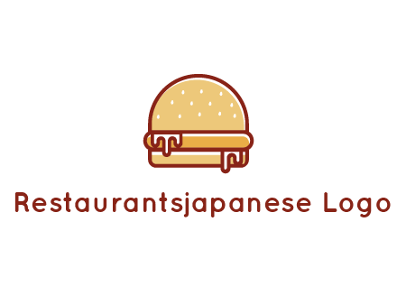 burger with sauce dripping