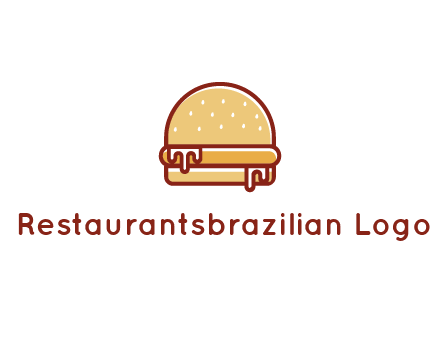 burger with sauce dripping