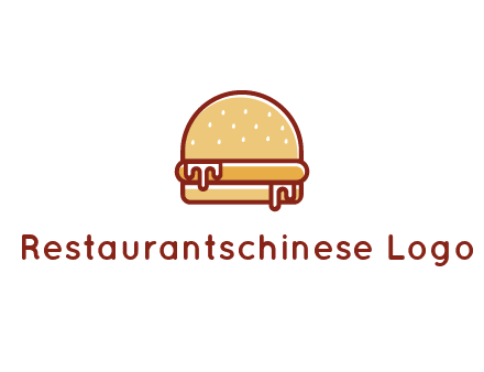 burger with sauce dripping