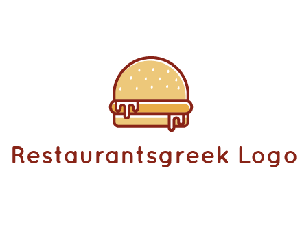 burger with sauce dripping