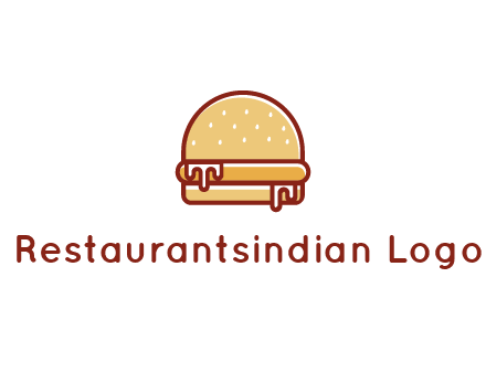 burger with sauce dripping