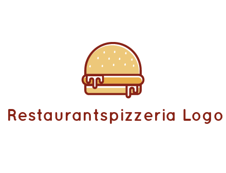 burger with sauce dripping