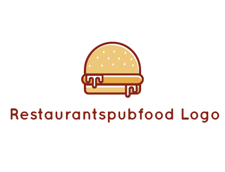 burger with sauce dripping