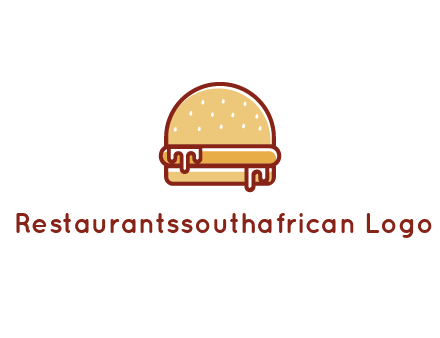 burger with sauce dripping