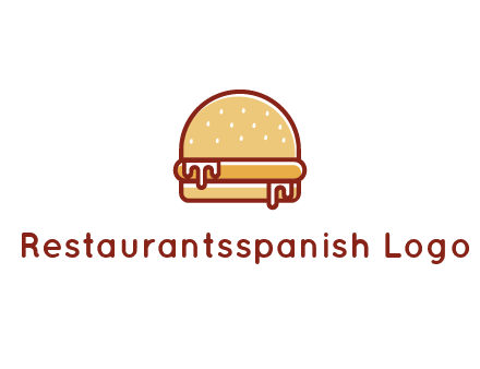 burger with sauce dripping