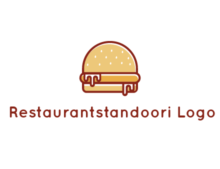 burger with sauce dripping