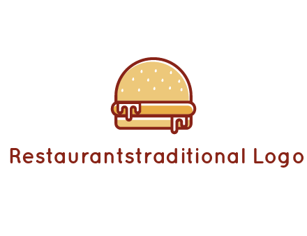 burger with sauce dripping