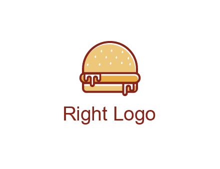 burger with sauce dripping