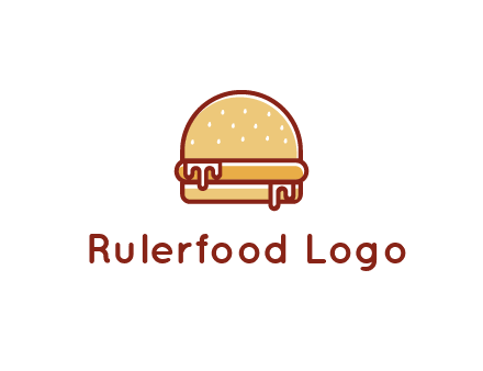 burger with sauce dripping