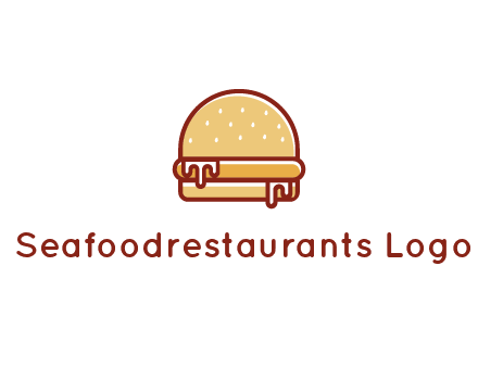 burger with sauce dripping