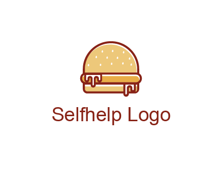 burger with sauce dripping