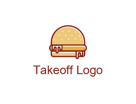 burger with sauce dripping