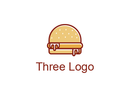 burger with sauce dripping