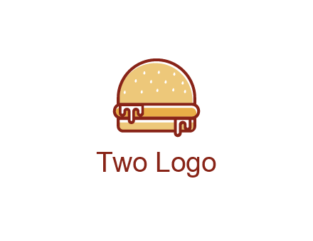 burger with sauce dripping