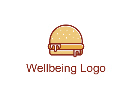 burger with sauce dripping