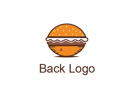 oval hamburger