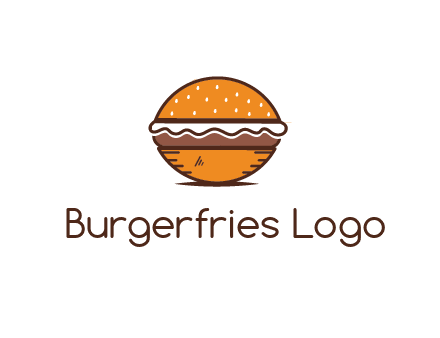 oval hamburger