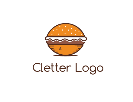 oval hamburger
