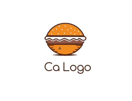 oval hamburger