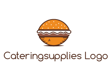 oval hamburger