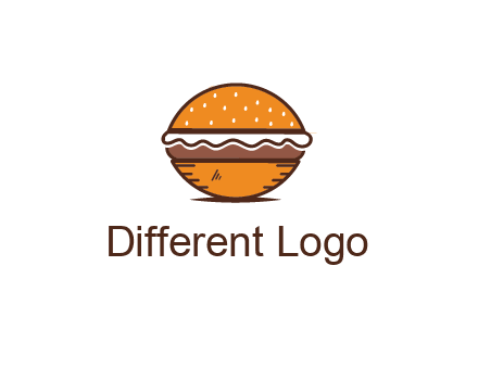 oval hamburger