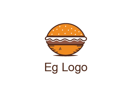 oval hamburger