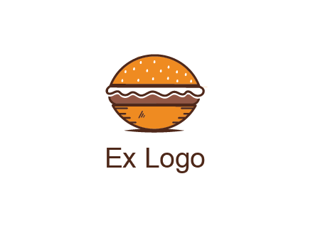 oval hamburger