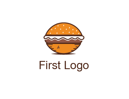 oval hamburger