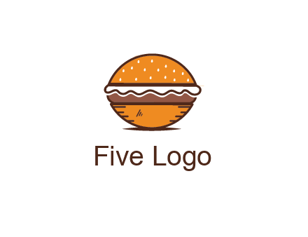 oval hamburger