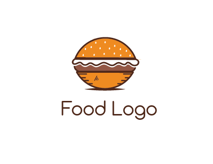 oval hamburger
