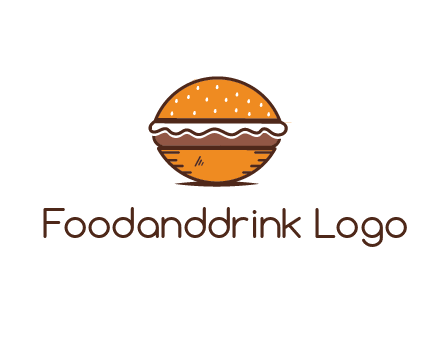 oval hamburger