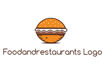 oval hamburger