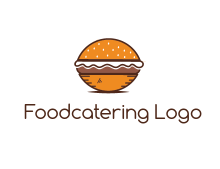 oval hamburger