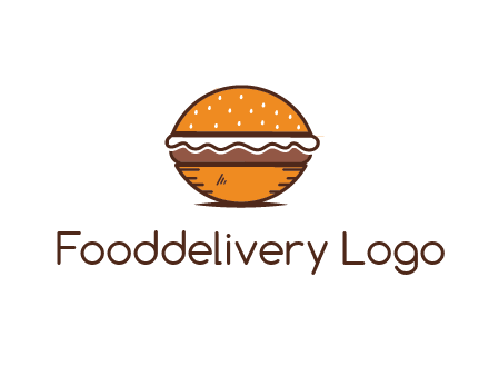 oval hamburger