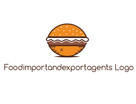 oval hamburger