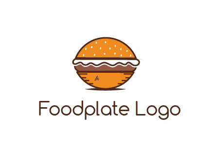 oval hamburger