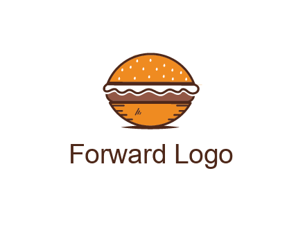 oval hamburger