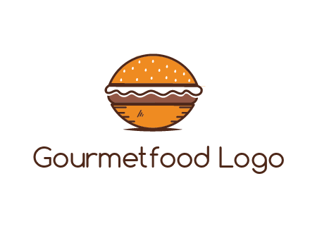 oval hamburger