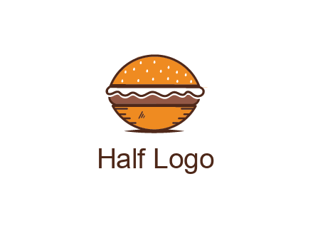 oval hamburger