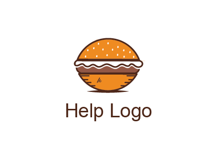 oval hamburger